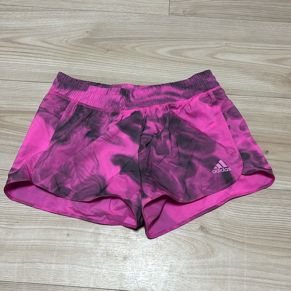 Pink and Grey Adidas Athletic Shorts Size XS
